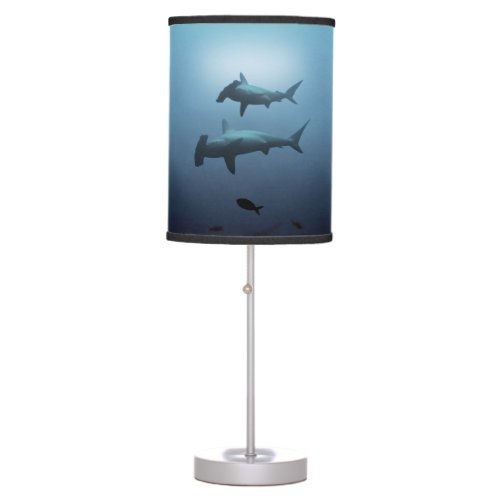Sharks two Hammerhead Sharks Table lamp