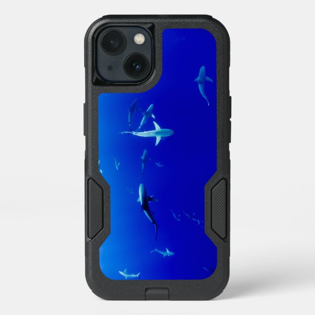 Sharks Underwater Otterbox iPhone Case (Back)