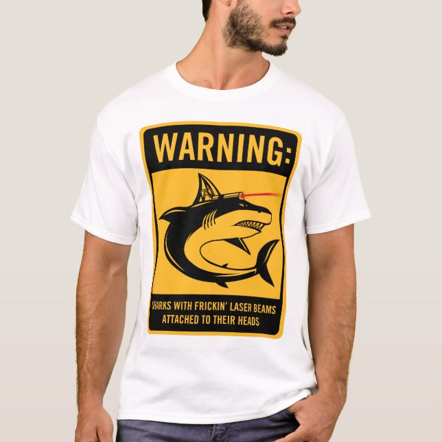 sharks with frickin laser beams attached T-Shirt (Front)