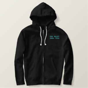 Sharks Zip-Up Embroidered Hoodie