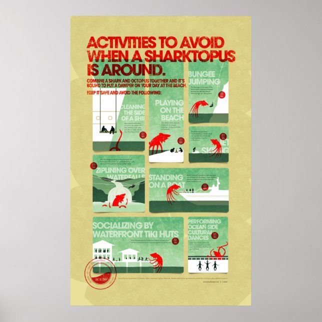 Sharktopus Safety Poster (Front)