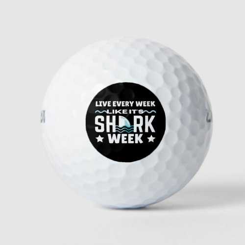 SHARKWEEK GOLF BALLS