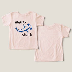 Sharky Shark Light Blue Boys Toddler T-shirt