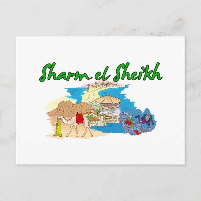 Sharm el Sheikh - Egypt.png Postcard (Front)
