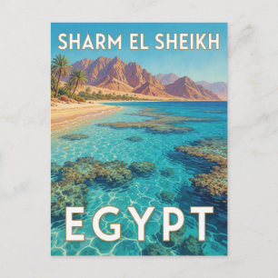 Sharm El Sheikh Egypt Red Sea Landscape Postcard