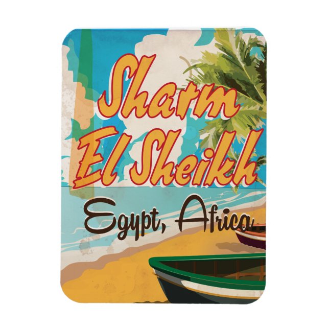 Sharm El Sheikh - Egypt vintage travel poster Magnet (Vertical)