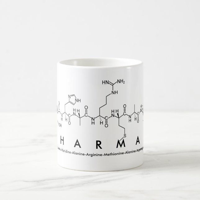 Sharman peptide name mug (Center)