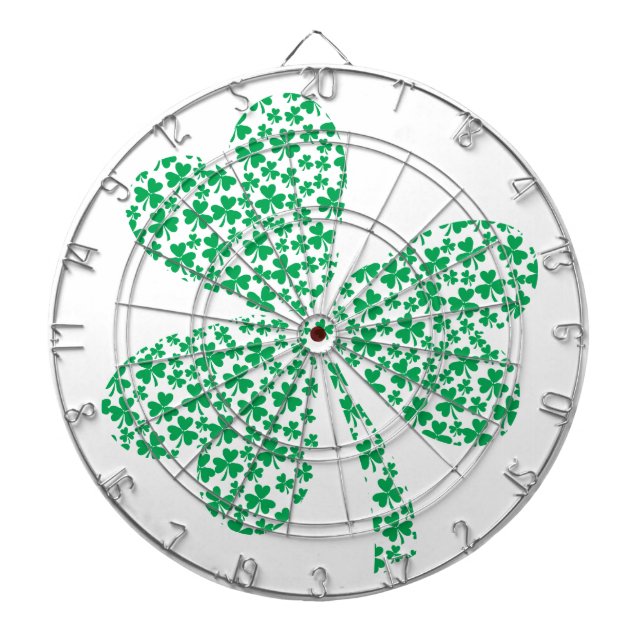 Sharmocks for St Patrick's Day Dartboard With Darts (Front)