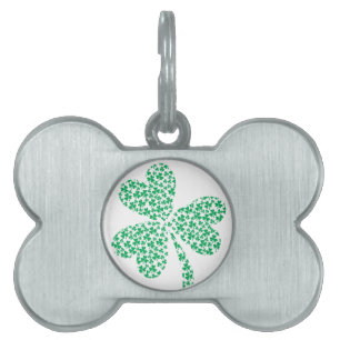 Sharmocks for St Patrick's Day Pet Name Tag
