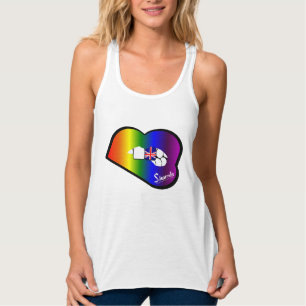 Sharnia’s Lips UK Vest (Rainbow Lips) Tank Top