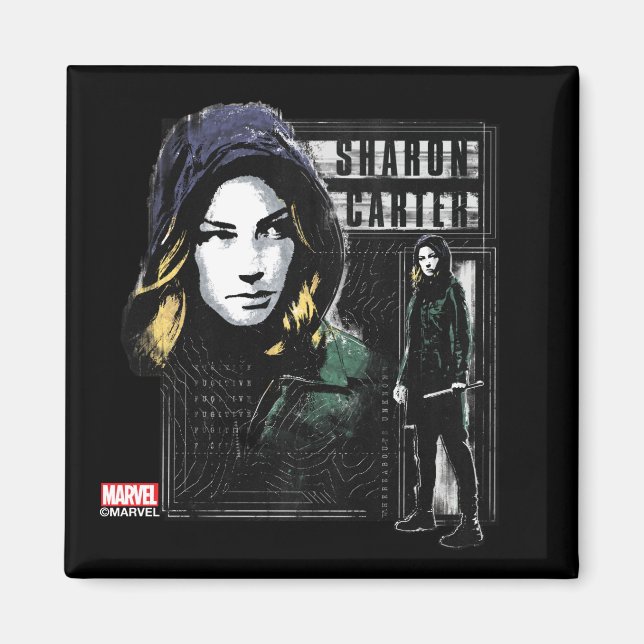 Sharon Carter Fugitive Graphic Magnet (Front)