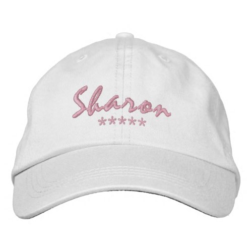Sharon Name Embroidered Baseball Cap