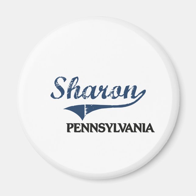Sharon Pennsylvania City Classic Magnet (Front)