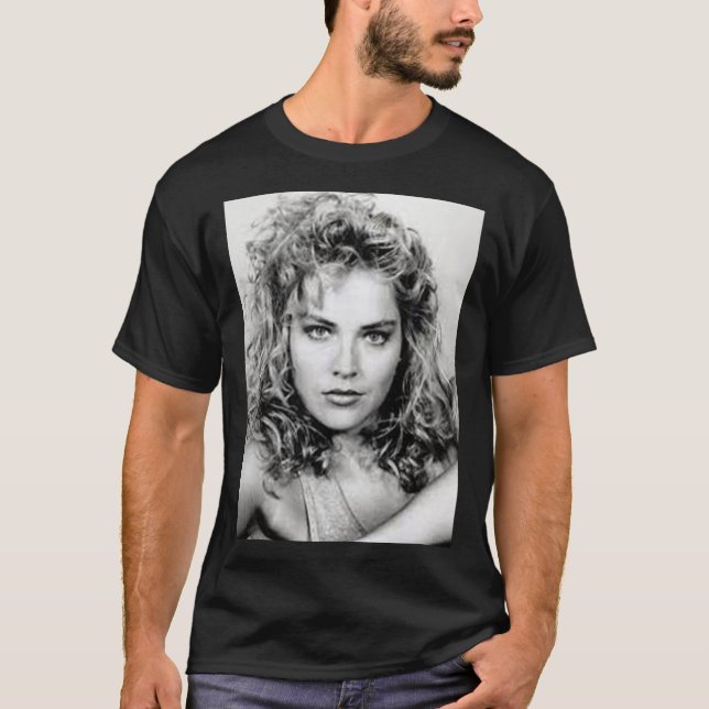 Sharon Stone - Black And White   T-Shirt (Front)