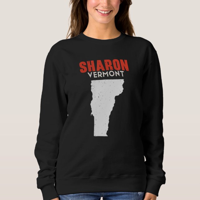 Sharon Vermont USA State America Travel Vermonter Sweatshirt (Front)