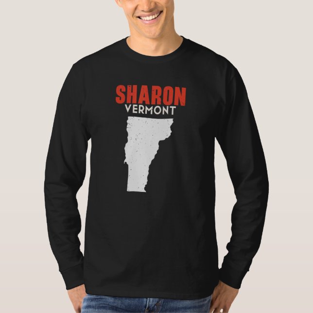 Sharon Vermont USA State America Travel Vermonter T-Shirt (Front)