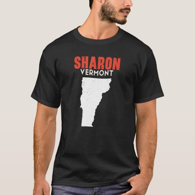 Sharon Vermont USA State America Travel Vermonter T-Shirt (Front)