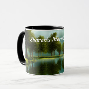 Sharon's Morning Coffee Personalized Customizable Mug
