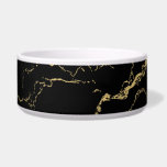 Sharp Black and Gold Marble Bowl<br><div class="desc">Marble look of black and gold</div>