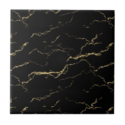 Sharp Black and Gold Marble