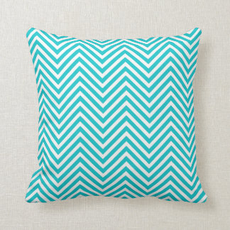 Sharp Blue Chevron Throw Pillow