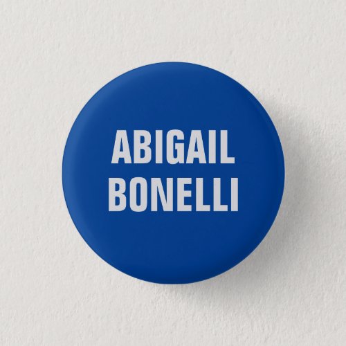 Sharp bold custom excellent minimalist name blue button