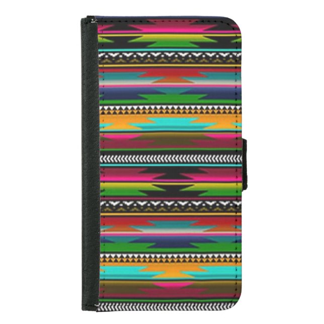 Sharp Colors Samsung Galaxy Wallet Case (Front)
