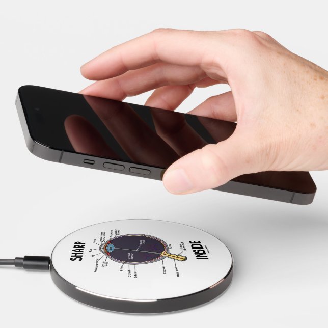 Sharp Eye (I) Inside Anatomical Eyeball Humor Wireless Charger (Hand)