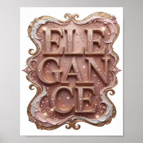 Sharp Gold ELEGANCE Print