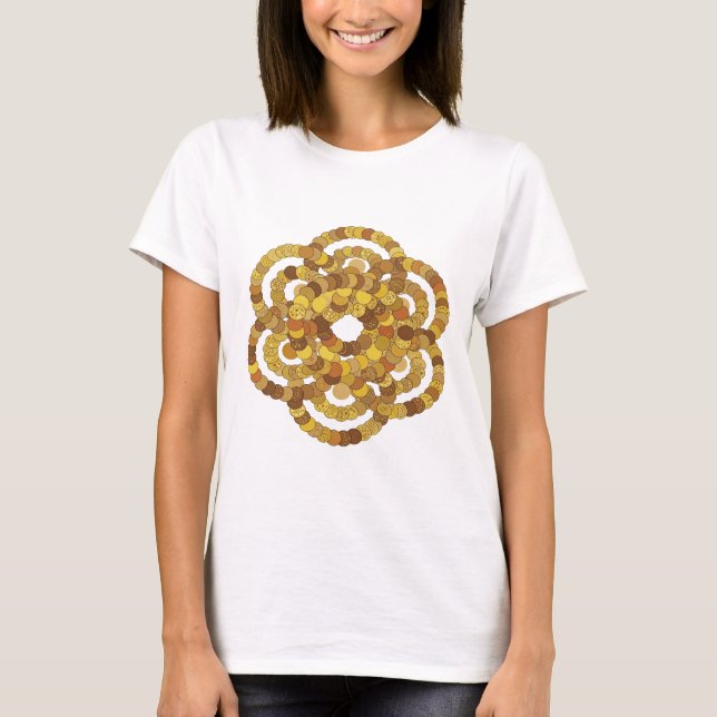 Sharp Gray ABSTRACT ART Statement Design T-Shirt (Front)