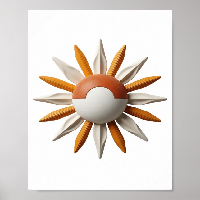Sharp Gray POK MON BALL Quote Design Poster (Front)