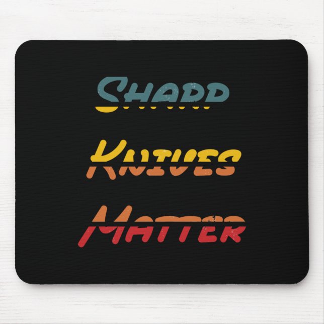 Sharp Knives Sticker  Mouse Pad (Front)