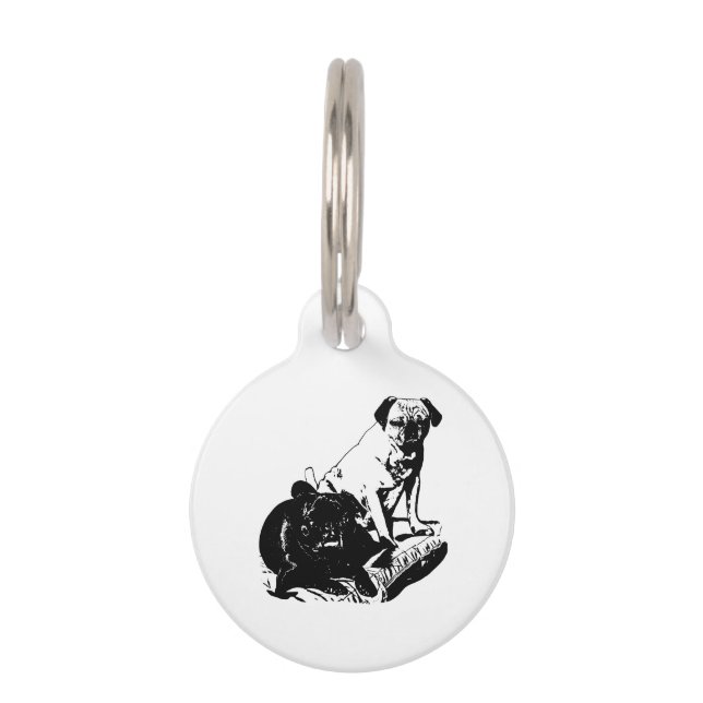 Sharp Look, Gentle Companion Pet ID Tag (Front)