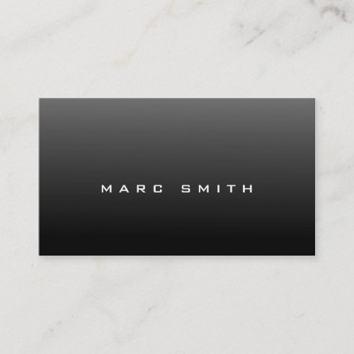 Sharp-Looking Black Business Card