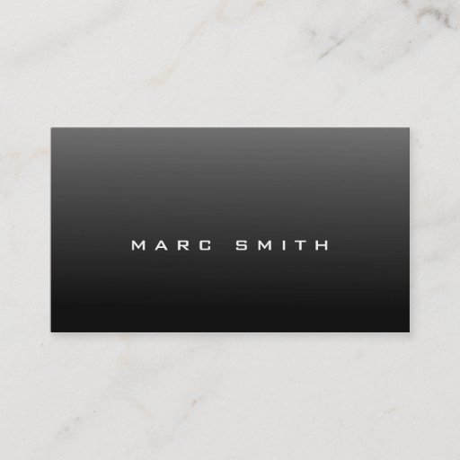 Customizable Sharp-Looking Black Business Card