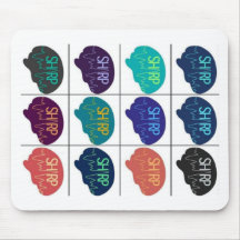 SHARP Multi color Mouse pad