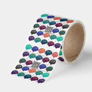 SHARP multi-logo Clear sticker roll