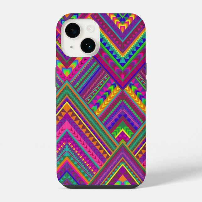 Sharp Purple Iphone Case (Back)
