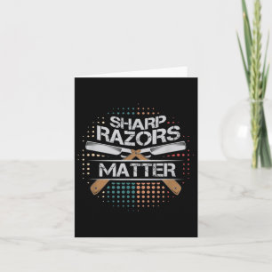 Sharp Razors Barbers Shop Shaving Gift  Card