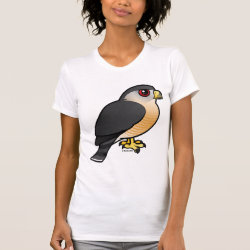 Sharp-shinned Hawk Women's American Apparel Fine Jersey Short Sleeve T-Shirt