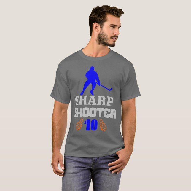 🏆👍Sharp Shooter 10 American Men's Classic Basic T-Shirt (Front Full)