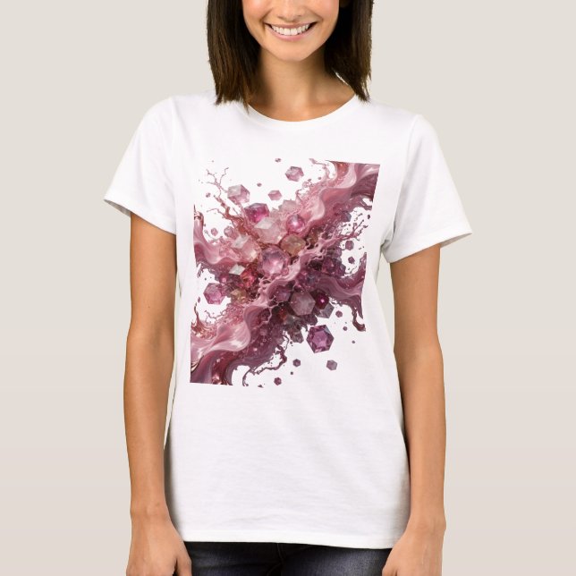 Sharp Silver CRYSTAL CANDY Slogan Tee (Front)