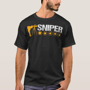 Sharp Sniper Photographer Cameraman Shutterbug Pho T-Shirt