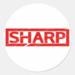 Sharp Stamp Classic Round Sticker