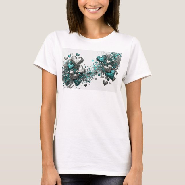 Sharp Teal ETERNAL LOVE Custom Tee (Front)