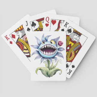 Sharp Teeth Monster Flower Poker Cards