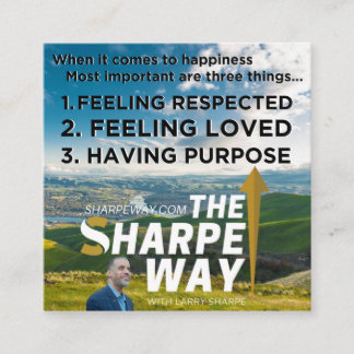 Sharpe Way Pursuit of Happiness Leave Behind Cards