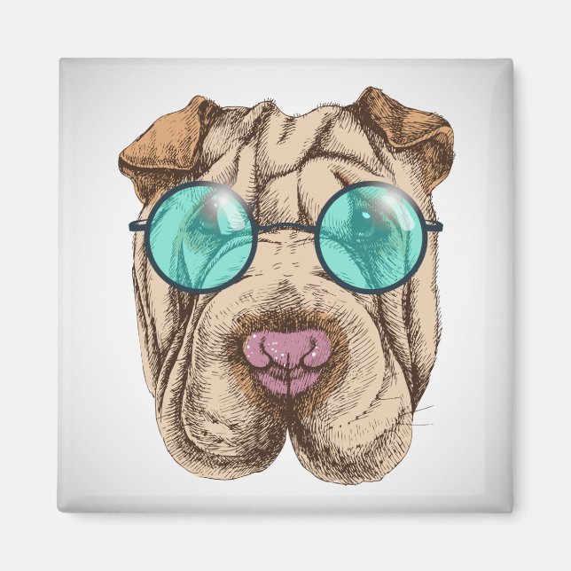 Sharpei In Sunglasses Magnet (Front)