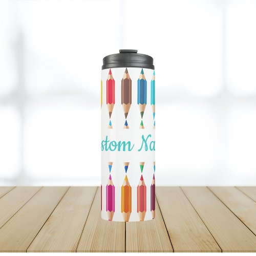 Sharpen Your Day with the Colorful Pencil Tumbler Thermal Tumbler