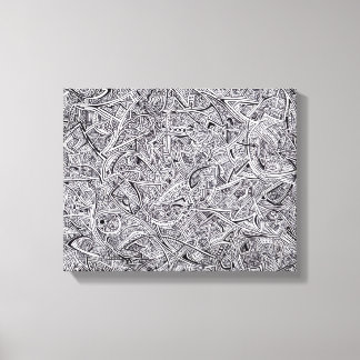 Sharpie Graffiti Canvas Print